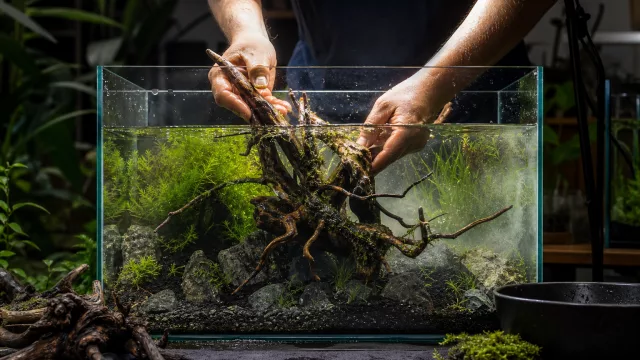 Setz neue Aquariumwurzeln sicher ein: 6 Checks gegen Auftrieb und weißen Belag