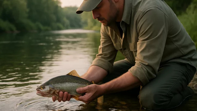 Erste Hilfe für verletzte Fische nach dem Fang