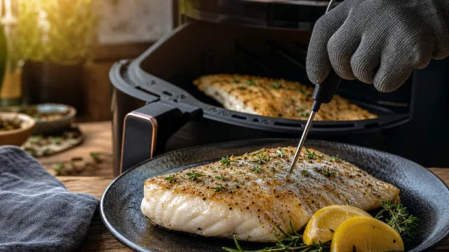 Gare Fisch im Airfryer saftig: So triffst du Zeit und Kerntemperatur
