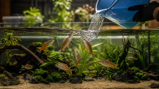 Schnappen deine Fische nach dem Wasserwechsel? So findest du 6 Ursachen