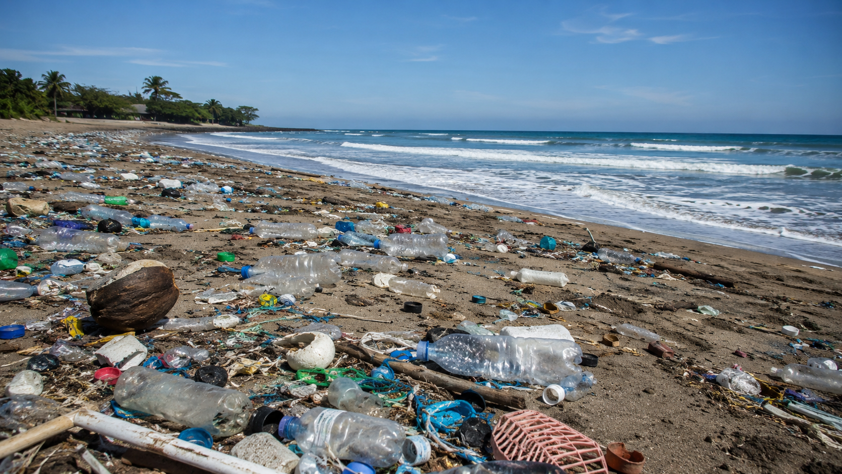 Plastikmüll am Strand